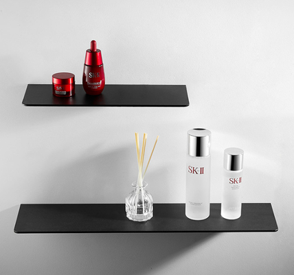 Bathroom Accessories Adhesive No Drilling Rack SUS304 Stainless Steel Black Organizer Storage Shelves