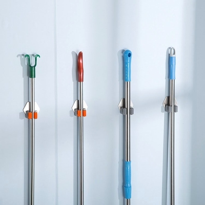 stainless steel Mop Handle Holder Household Mop Handle Holder Reusable Tool Gripper Mop Broom Holder