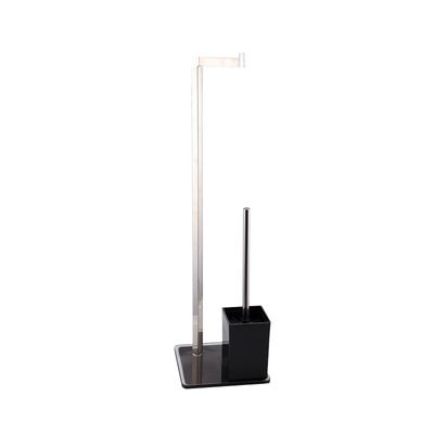 Toilet Brush and Towel Holder Set Multi-function Hotel Standing 401 Stainless Steel Cleaning Brush 304 SUS Stainless Ste