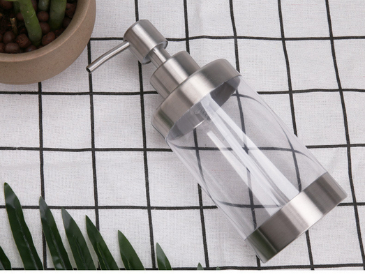 350ml stainless steel and glass liquid soap dispensers Kitchen Sink and Bathroom Soap Dispenser