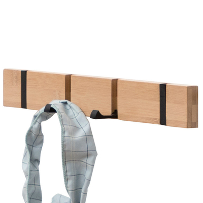 Wall Mounted Coat Rack Bamboo Wall Coat Rack Hooks Coat Hat Hanger Hooks Over Door Bathroom Hook Hanger