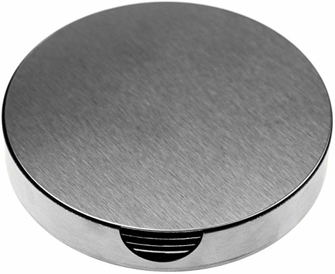 Modern Stainless Steel Round Coasters for for hot or cold drinks