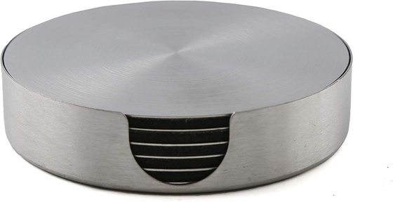 Modern Stainless Steel Round Coasters for for hot or cold drinks