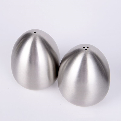Toothpick Holder Seasoning Pot Stainless steel two-piece set Egg shape