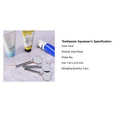 skin care production saver logo customized private label metal key squeezer