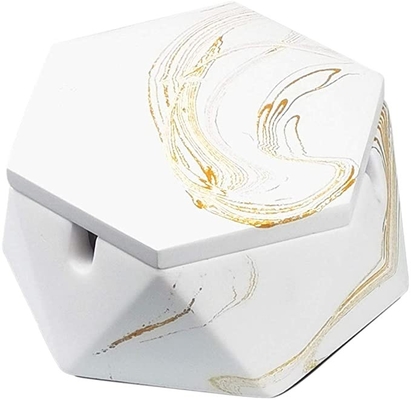 Japanese Smokeless Cigarette Ashtray with Lid  Stainless Steel Ash Trays Covered Windproof
