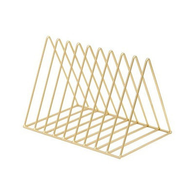 Amazon Hot Sale Stainless Steel Triangle Book Shelf Document Holder