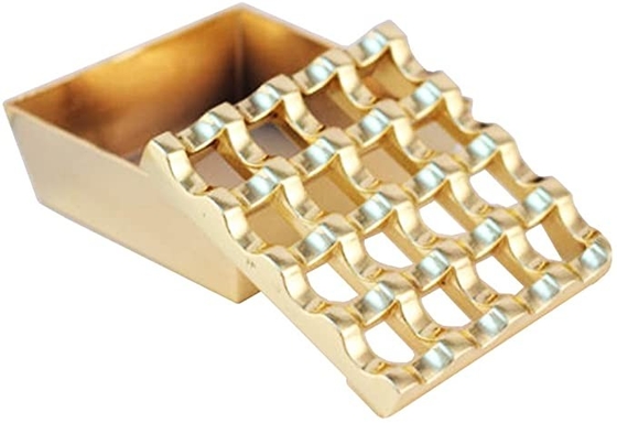 Small Unique Luxury 16 Grids Stainless Steel Square Cigarette Ashtray
