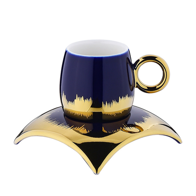 100ml Ceramic Cups Set of 6 Cups and Saucer Gift Box Home Decoration