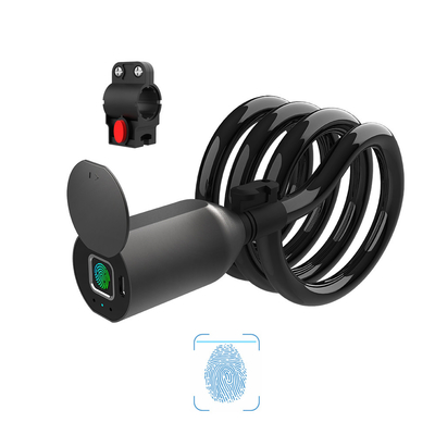 Black Waterproof Homesafe Security System Steel Wire Cable Bike Lock Rope