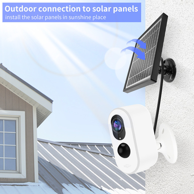 Waterproof Solar Powered Wireless Security Camera Night Vision Remote