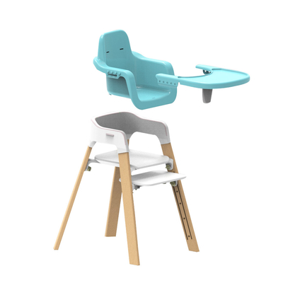 Easy Moving Adjustable Plastic Foldable Baby High Chair For Feeding