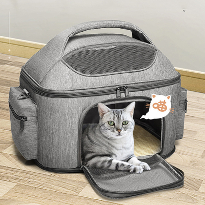 Linen Soft Pet Bed Cushion Luxury Car Foldable Dog Pet Carrier Bag