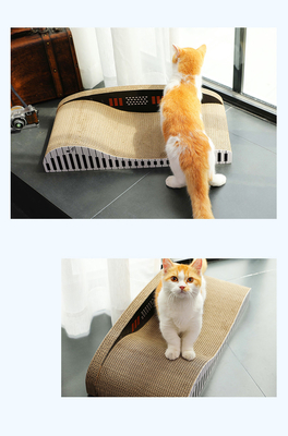 Corrugated Paper Piano Pet Bed Cushion Corrugated Pet Cat Scratcher Board