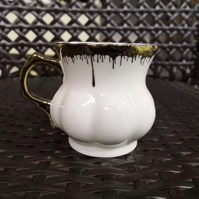 Ceramic Mugs Fashion Coffee Cups Nordic Blank OEM Porcelain White Gold Mug