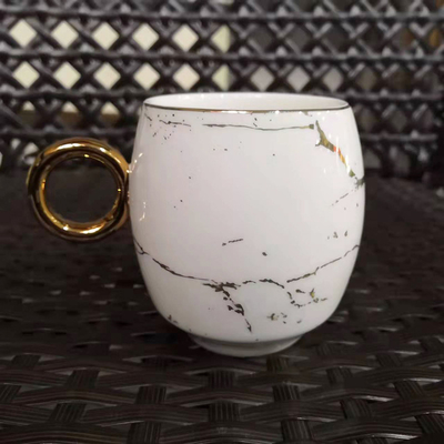 Ceramic Mugs Fashion Coffee Cups Nordic Blank OEM Porcelain White Gold Mug
