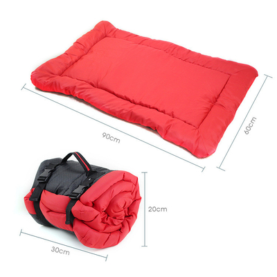 plush Pet bed cushion elevated pet bed outdoor waterproof foldable portable carrier dog mat