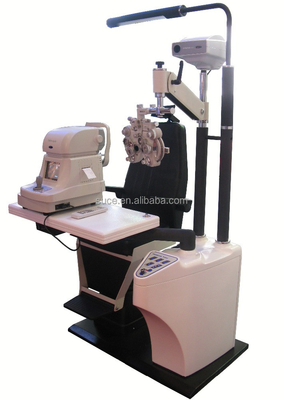 Ophthalmic refraction chair unit, optometry table and chair leather seats