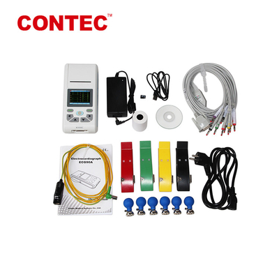 Touch Screen Physical Examination Instruments Hand Held 3 Channel Ecg Machine