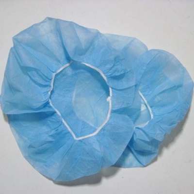 China Cheap factory price medical disposable soft mafe of non-woven fabrics  bouffant cap SP008