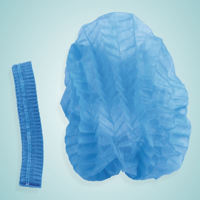 China Cheap factory price medical disposable soft mafe of non-woven fabrics  bouffant cap SP008