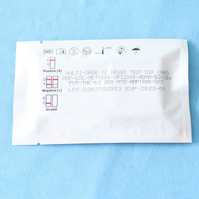 RDT113 Multi-drug 12 drugs test dip card in urine rapid Multi drugs urine test kits