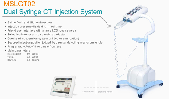 Factory price for the 2019 Newest CE& ISO High Pressure Dual Syringe CT Scan injector