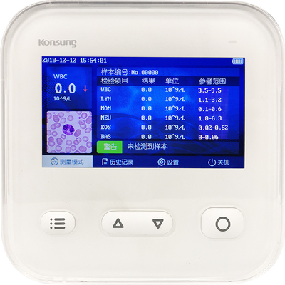 POCT device (WBC-6) Colorful screen hematology WBC Analyzer with microfluidics chips