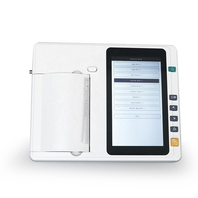 High solution digital mobile medical ecg machine 3 channel with touch screen
