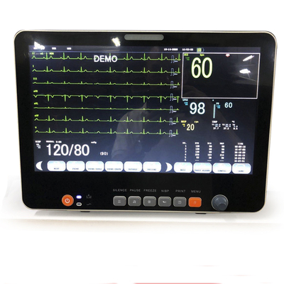 15 inch TFT screen multiparameter medical mobile ambulance patient monitor for hospital