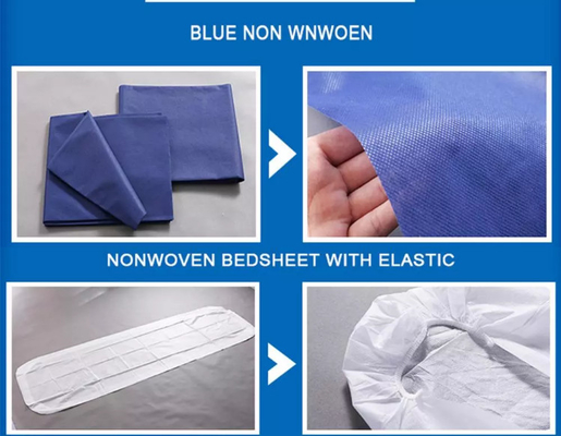 Factory price Disposable PE Film Coated High-quality Lightweight Soft Bed Sheet Bed Cover
