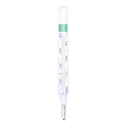 High accuracy glass clinical mercury free gallium thermometer used for home hospita