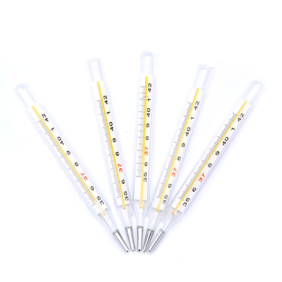 Hot sale mercury glass clinical thermometer armpit medical thermometer with CE approved