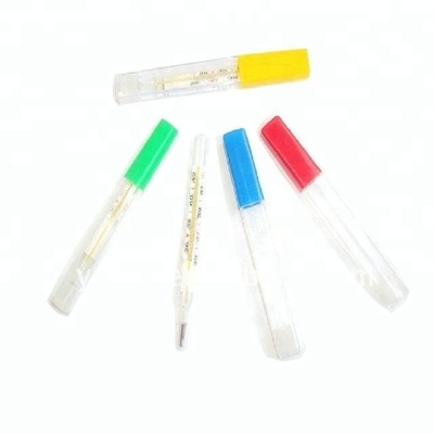 High accuracy animal body mercury glass veterinary thermometer