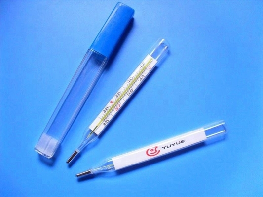 High accuracy animal body mercury glass veterinary thermometer