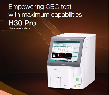 Edan 3 Diff Hematology Analyzer Clinical Analyzer with Reagent H30PRO