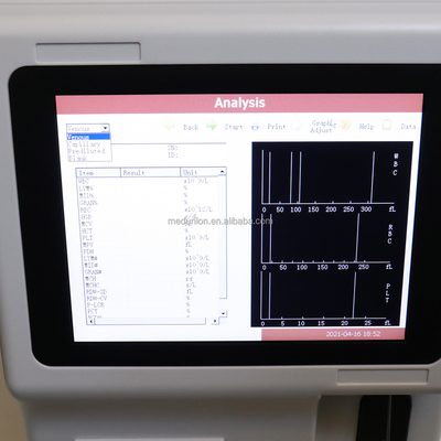 Smart & Compact laboratory intrusments full auto hematology analyzer for human factory price