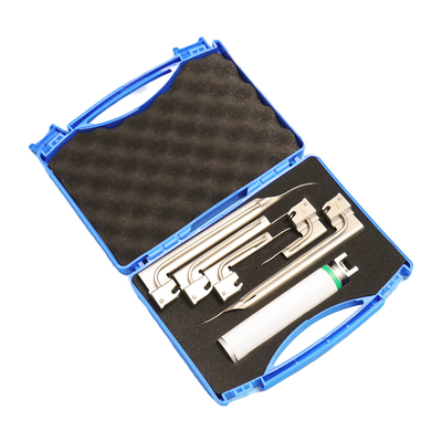 Throat Detection Ent Conventional Removable Veterinary Fiber Optic Laryngoscope Set