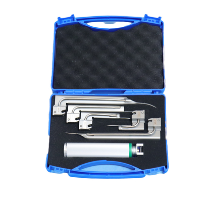 Throat Detection Ent Conventional Removable Veterinary Fiber Optic Laryngoscope Set