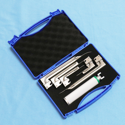 Throat Detection Ent Conventional Removable Veterinary Fiber Optic Laryngoscope Set