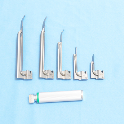 Throat Detection Ent Conventional Removable Veterinary Fiber Optic Laryngoscope Set