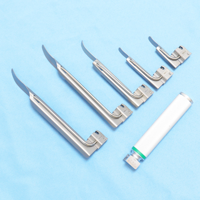 Throat Detection Ent Conventional Removable Veterinary Fiber Optic Laryngoscope Set