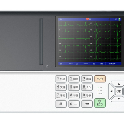 Full Digital Eighteen Channel ECG Machine / Medical 200 ECG Data Storage Electrocardiograph