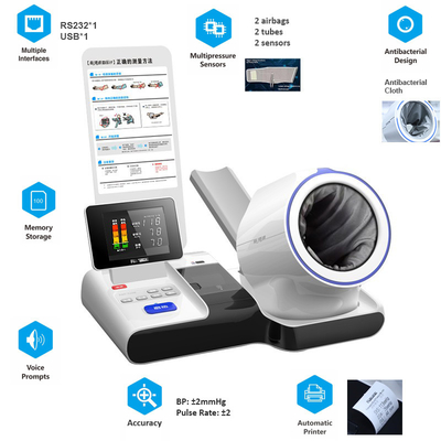 2021 Newest Professional Medical Automatic Pulsewave Blood Pressure Monitor with Printer MSLBU030