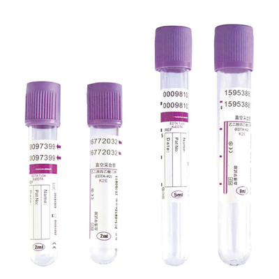 Hospital Medical Purple Top Vacuum Collection Dna Sample K2 K3 Edta Capillary Blood Collection Tube