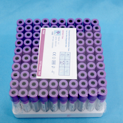 Hospital Medical Purple Top Vacuum Collection Dna Sample K2 K3 Edta Capillary Blood Collection Tube