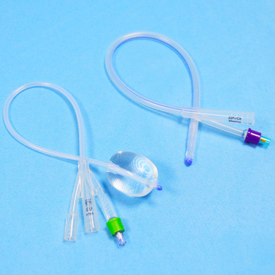 Ce Approved Different Size 8FR-10FR Disposable Medical Two Way Sterile Silicone Balloon Foley Catheter