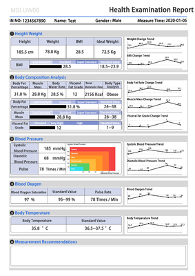 Digital Body Weight Scale Ultrasonic Medical Device Equipment BMI Scale
