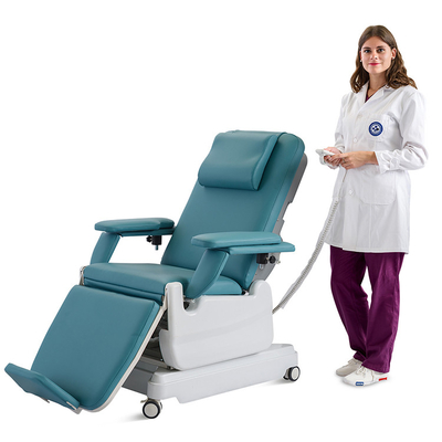 Electric Adjustable Hospital Medical Patient Donation Drawing Manufacturer Cheap Blood Collection Donor Dialysis Chair
