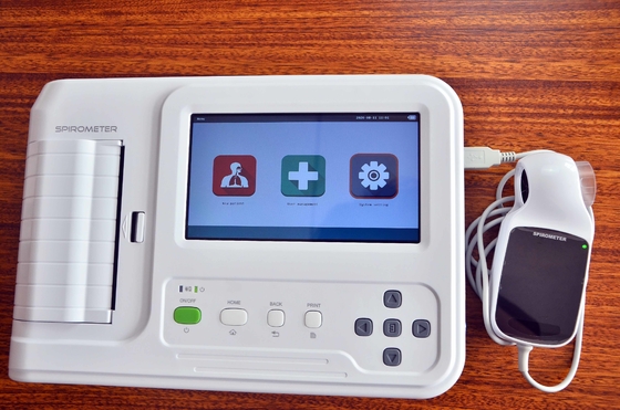 7" color  touch Screen Digital Spirometer Breathing Diagnostic Spirometry with printer portable lung function tester